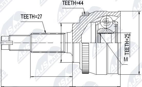 NTY NPZ-NS-001 - Kit giunti, Semiasse www.autoricambit.com