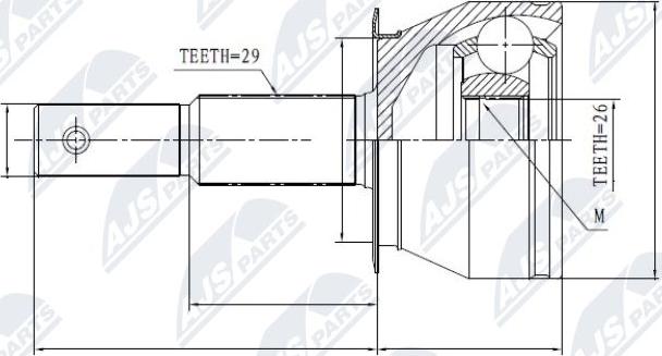 NTY NPZ-NS-085 - Kit giunti, Semiasse www.autoricambit.com