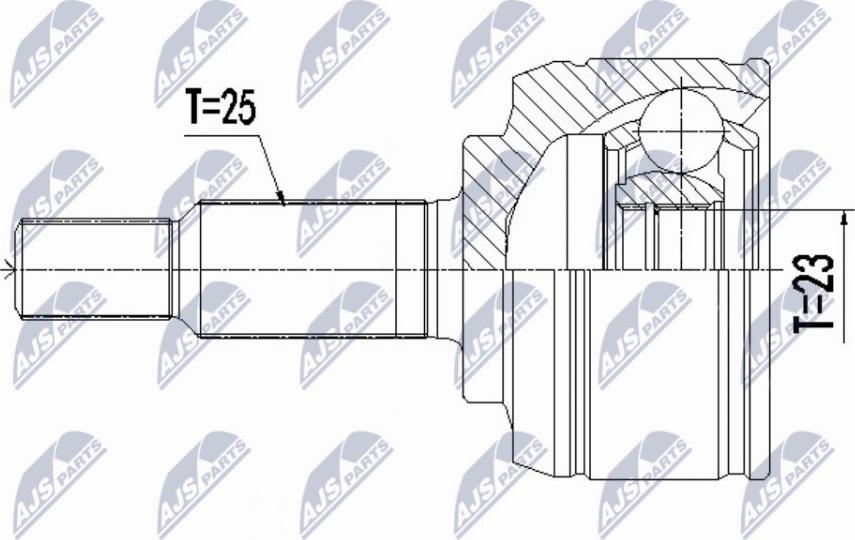 NTY NPZ-RE-062 - Kit giunti, Semiasse www.autoricambit.com