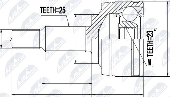 NTY NPZ-RE-002 - Kit giunti, Semiasse www.autoricambit.com