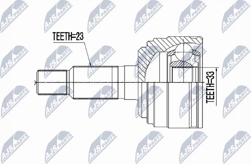 NTY NPZ-RE-007 - Kit giunti, Semiasse www.autoricambit.com