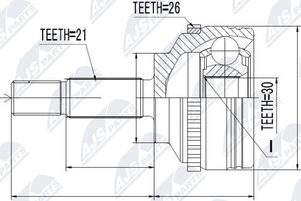 NTY NPZ-RE-012 - Kit giunti, Semiasse www.autoricambit.com