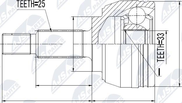 NTY NPZ-RE-017 - Kit giunti, Semiasse www.autoricambit.com