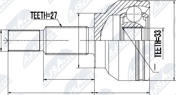 NTY NPZ-RE-034 - Kit giunti, Semiasse www.autoricambit.com