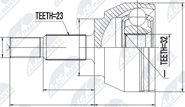 NTY NPZ-RE-030 - Kit giunti, Semiasse www.autoricambit.com