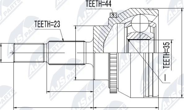 NTY NPZ-RE-031 - Kit giunti, Semiasse www.autoricambit.com