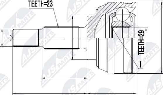 NTY NPZ-RE-029 - Kit giunti, Semiasse www.autoricambit.com