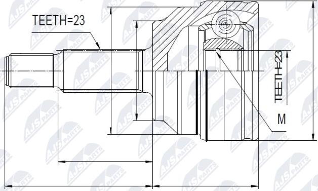 NTY NPZ-RE-026 - Kit giunti, Semiasse www.autoricambit.com