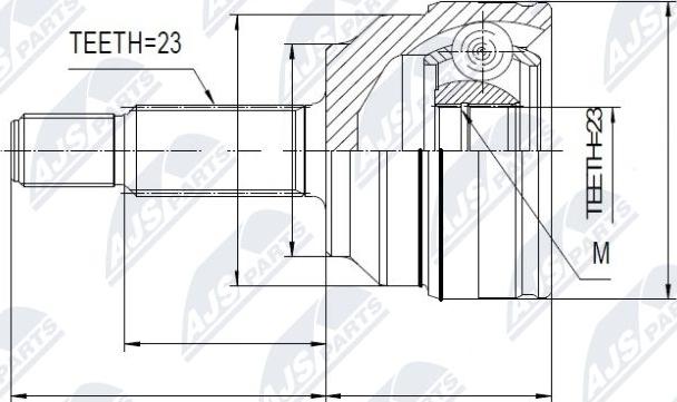 NTY NPZ-RE-021 - Kit giunti, Semiasse www.autoricambit.com