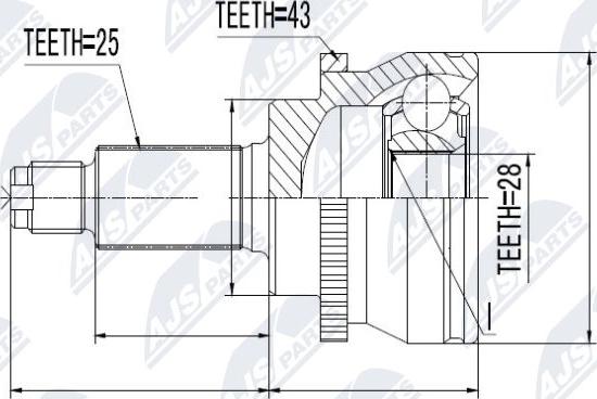 NTY NPZ-SU-003 - Kit giunti, Semiasse www.autoricambit.com