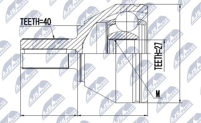 NTY NPZ-VV-018 - Kit giunti, Semiasse www.autoricambit.com