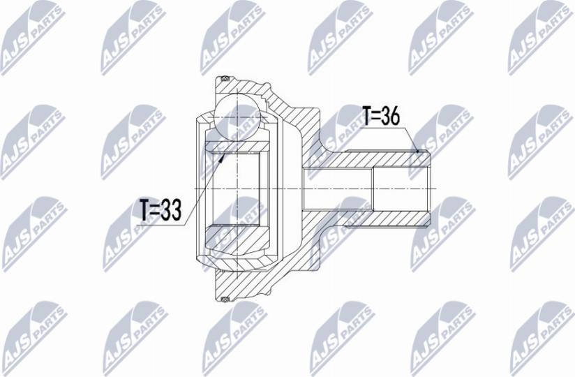 NTY NPZ-VW-047 - Kit giunti, Semiasse www.autoricambit.com