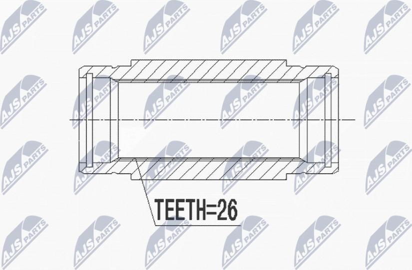 NTY NWP-CT-001 - Kit giunti, Semiasse www.autoricambit.com