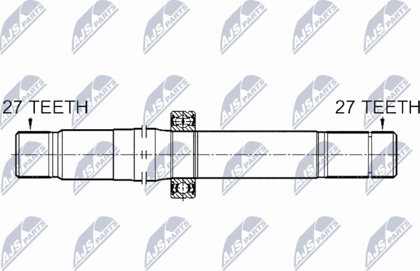 NTY NWP-ME-003 - Albero motore/Semiasse www.autoricambit.com