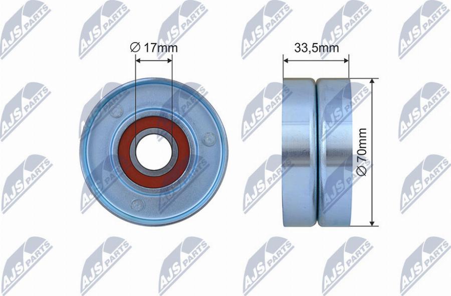 NTY RNK-AR-016 - Galoppino/Guidacinghia, Cinghia Poly-V www.autoricambit.com