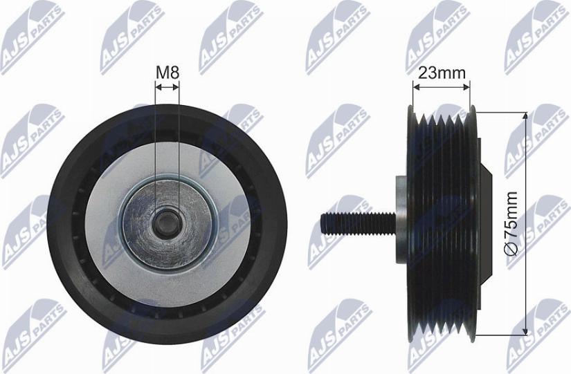 NTY RNK-AU-042 - Galoppino/Guidacinghia, Cinghia trapezoidale www.autoricambit.com