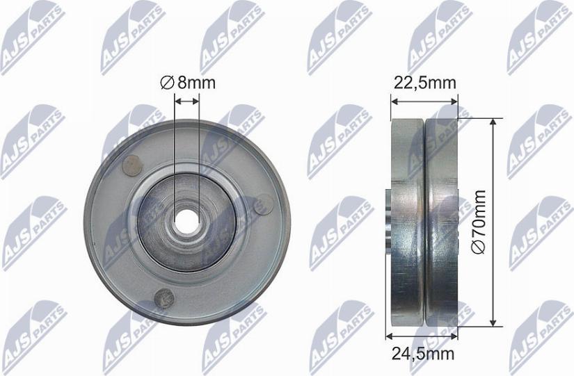 NTY RNK-BM-041 - Rullo tenditore, Cinghia trapezoidale www.autoricambit.com