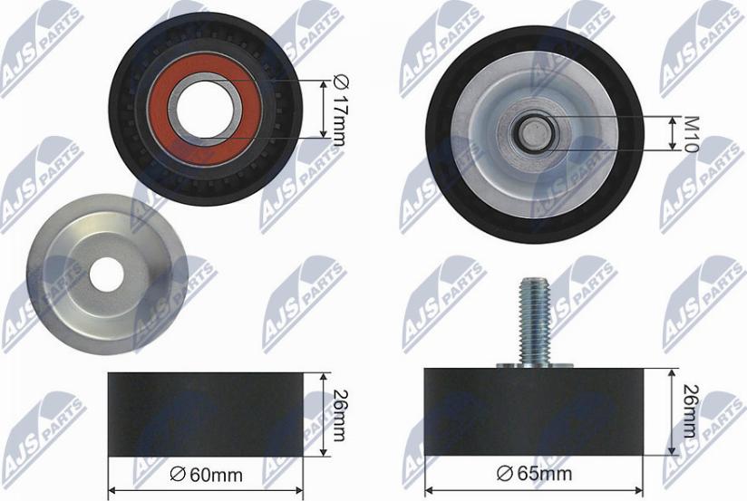 NTY RNK-BM-002 - Galoppino/Guidacinghia, Cinghia Poly-V www.autoricambit.com