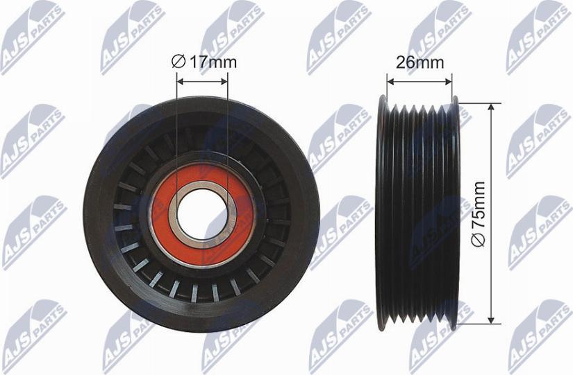 NTY RNK-CH-033 - Rullo tenditore, Cinghia trapezoidale www.autoricambit.com