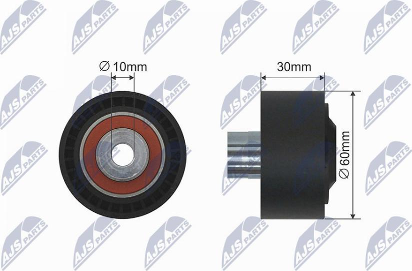 NTY RNK-CT-040 - Rullo tenditore, Cinghia trapezoidale www.autoricambit.com