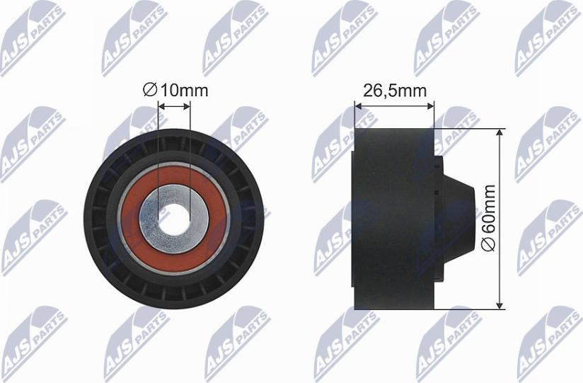 NTY RNK-CT-043 - Rullo tenditore, Cinghia trapezoidale www.autoricambit.com