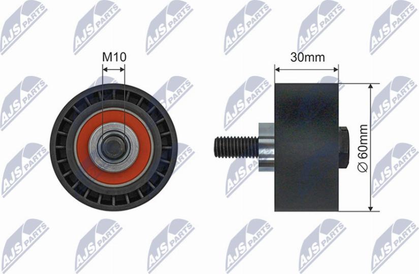 NTY RNK-CT-059 - Galoppino/Guidacinghia, Cinghia Poly-V www.autoricambit.com