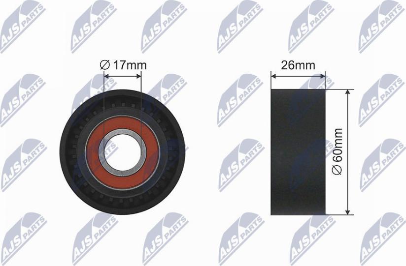 NTY RNK-CT-039 - Rullo tenditore, Cinghia trapezoidale www.autoricambit.com