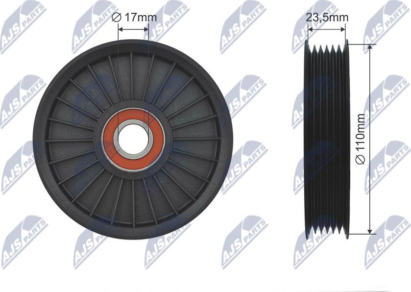 NTY RNK-DW-008 - Galoppino/Guidacinghia, Cinghia Poly-V www.autoricambit.com