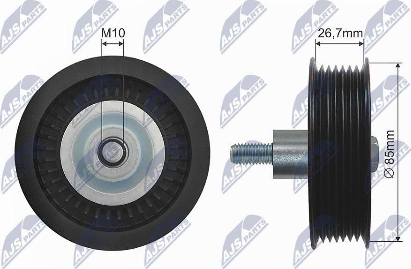 NTY RNK-FR-045 - Galoppino/Guidacinghia, Cinghia trapezoidale www.autoricambit.com