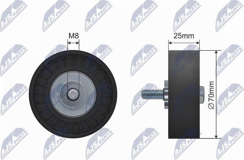 NTY RNK-FR-047 - Galoppino/Guidacinghia, Cinghia trapezoidale www.autoricambit.com