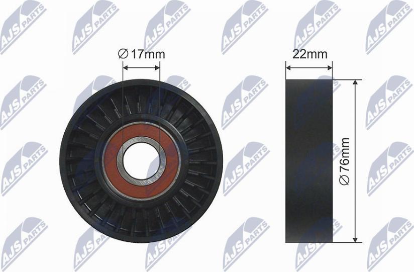 NTY RNK-ME-036 - Rullo tenditore, Cinghia trapezoidale www.autoricambit.com