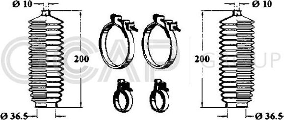 OCAP 0900956 - Kit soffietto, Sterzo www.autoricambit.com