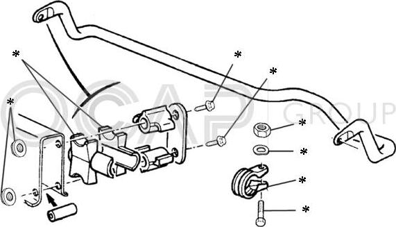 OCAP 0902264 - Kit riparazione, Barra accoppiamento stabilizzatore www.autoricambit.com