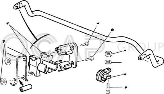 OCAP 0902263 - Kit riparazione, Barra accoppiamento stabilizzatore www.autoricambit.com