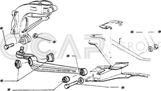 OCAP 0902205 - Kit braccio oscillante, Sospensione ruota www.autoricambit.com