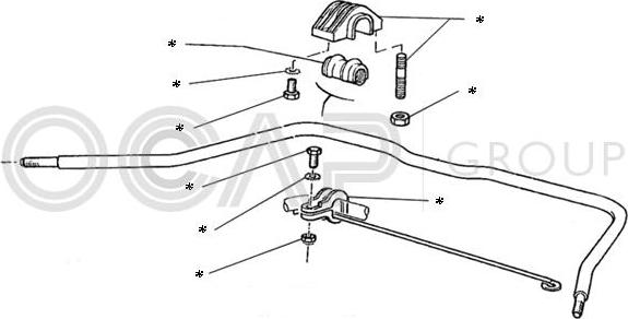 OCAP 0902206 - Kit riparazione, Barra accoppiamento stabilizzatore www.autoricambit.com