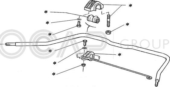 OCAP 0902208 - Kit riparazione, Barra accoppiamento stabilizzatore www.autoricambit.com