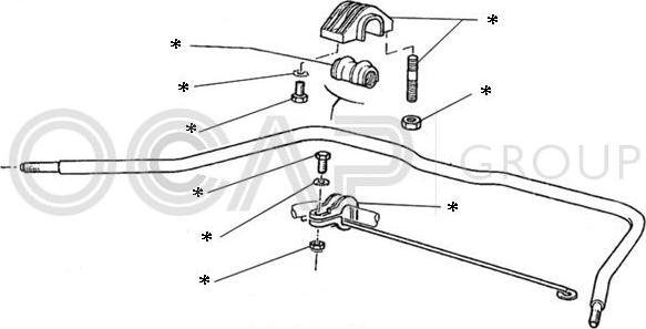 OCAP 0902207 - Kit riparazione, Barra accoppiamento stabilizzatore www.autoricambit.com