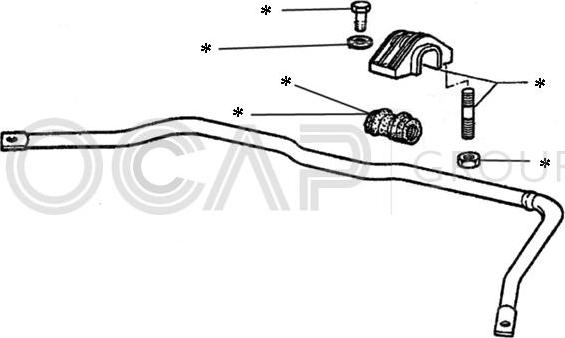 OCAP 0902218 - Kit riparazione, Barra accoppiamento stabilizzatore www.autoricambit.com