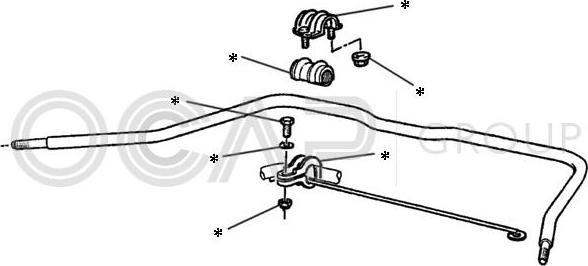 OCAP 0902224 - Kit riparazione, Barra accoppiamento stabilizzatore www.autoricambit.com