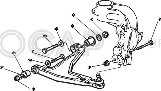 OCAP 0902226 - Kit braccio oscillante, Sospensione ruota www.autoricambit.com