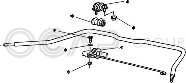 OCAP 0902223 - Kit riparazione, Barra accoppiamento stabilizzatore www.autoricambit.com