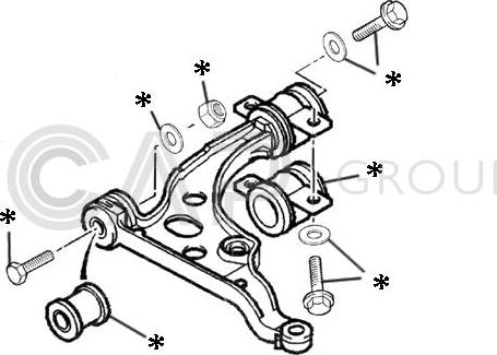 OCAP 0902276 - Kit braccio oscillante, Sospensione ruota www.autoricambit.com