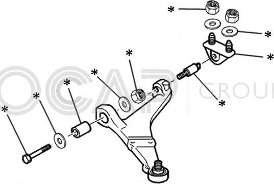 OCAP 0902270 - Kit braccio oscillante, Sospensione ruota www.autoricambit.com