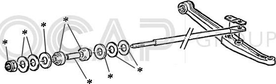 OCAP 0902277 - Kit braccio oscillante, Sospensione ruota www.autoricambit.com