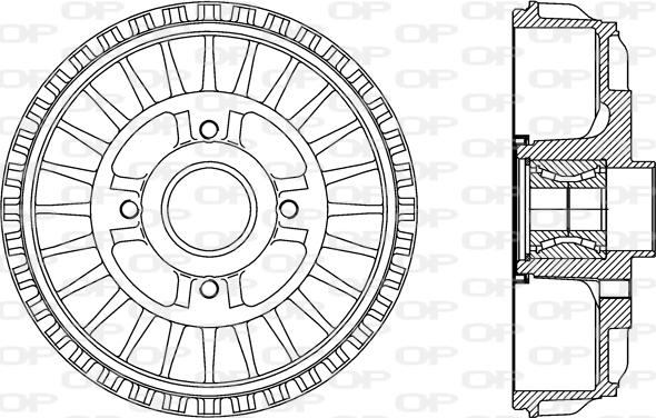 Open Parts BAD9091.31 - Tamburo freno www.autoricambit.com