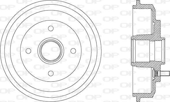 Open Parts BAD9052.30 - Tamburo freno www.autoricambit.com