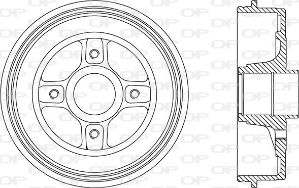 Open Parts BAD9068.30 - Tamburo freno www.autoricambit.com