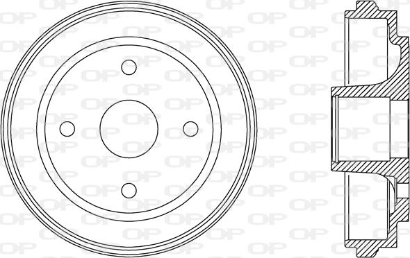 Open Parts BAD9063.30 - Tamburo freno www.autoricambit.com