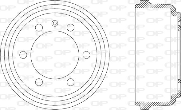 Open Parts BAD9004.10 - Tamburo freno www.autoricambit.com